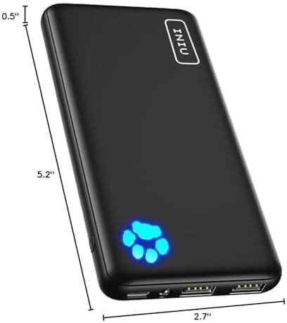 Iniu portable charger, slimmest 10000mah 5v/3a power bank, usb c in&out high-speed charging battery pack, external phone powerbank compatible with iphone 16 15 14 13 12 samsung s22 s21 google ipad etc - image 10