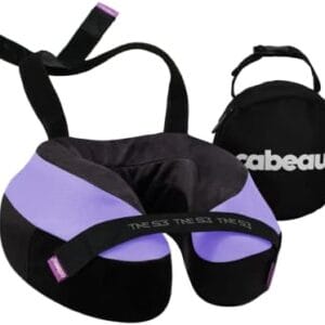Cabeau Travel Neck Pillow for Airplanes – The Neck’s Evolution, TNE S3 – Supportive Memory Foam Design for Long Haul Flights – Attachable Seat Straps and 360° Support (Paris Lavender)