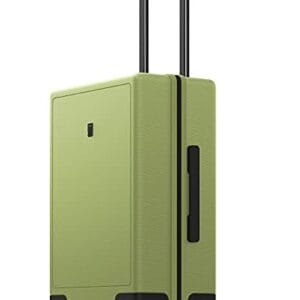 LEVEL8 Carry on Luggage Airline Approved with Spinner Wheels, Lightweight Luminous Textured Travel Bags for Women Men, Tsa Lock Cabin Suitcase, 20 Inch, Pickle Green