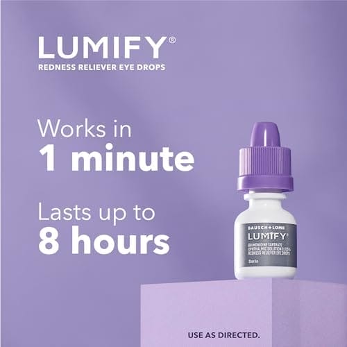 LUMIFY Redness Reliever Eye Drops, For Whiter & Brighter Looking Eyes, 0.25 Fl Oz (7.5 mL) - Image 4
