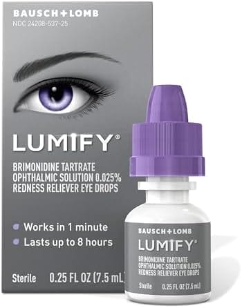 LUMIFY Redness Reliever Eye Drops, For Whiter & Brighter Looking Eyes, 0.25 Fl Oz (7.5 mL)
