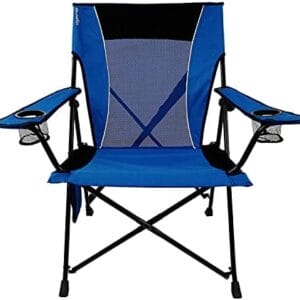 Kijaro Dual Lock Folding Camp Chairs - Versatile for Sports, Outdoors & Lawns - Locks Positions - Maldives Blue
