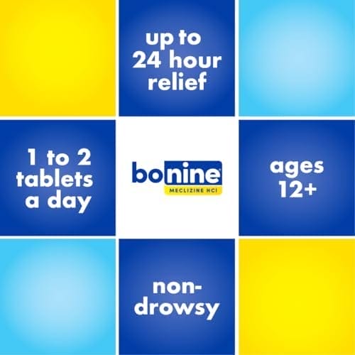 Bonine Non-Drowsy Motion Sickness Relief - 32 Chewable Tablets with Meclizine HCL 25mg - Non Drowsy Medicine for Nausea or Motion Sickness - Cruise Essentials - Raspberry Flavor - Image 4