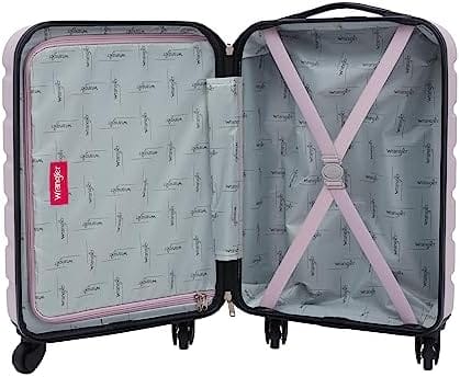 Wrangler Hardside Spinner Carry-On Luggage, Lilac, 22-Inch - Image 3