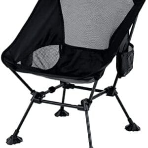 iClimb Ultralight Compact Camping Folding Beach Chair with Anti-Sinking Large Feet