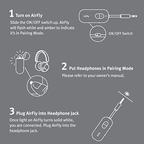 Twelve South AirFly SE | Bluetooth Wireless Transmitter/Adapter for AirPods/Wireless or Noise-Cancelling Headphones; use on Airplanes and Gym Equipment, 20+ hr Battery Life - Image 8