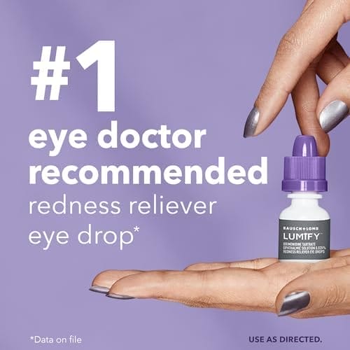 LUMIFY Redness Reliever Eye Drops, For Whiter & Brighter Looking Eyes, 0.25 Fl Oz (7.5 mL) - Image 3