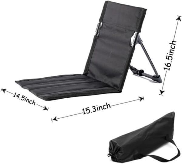 Ultra-Light Camping Folding Chair with Backrest,Outdoors Relaxing Chair with Carry Bag for Camping Beach Road Trips - Image 3