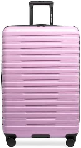 U.S. Traveler Boren Polycarbonate Hardside Rugged Travel Suitcase Luggage with 8 Spinner Wheels, Aluminum Handle, Lavender, Checked-Large 30-Inch - Image 2