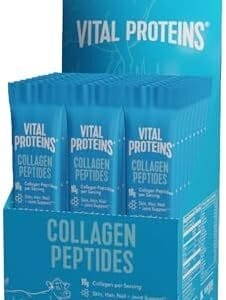 Vital Proteins Collagen Peptides Powder Supplement, Hydrolyzed Collagen Peptides Travel Pack, 20 Individual Packets