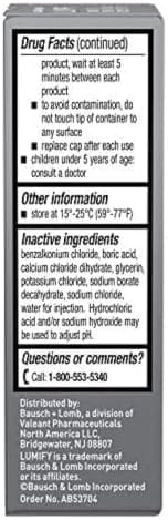 LUMIFY Redness Reliever Eye Drops, For Whiter & Brighter Looking Eyes, 0.08 Fl Oz (2.5 mL) - Image 8