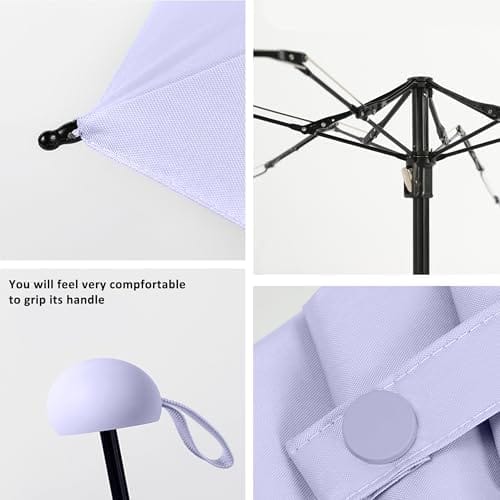 BAODINI Travel Mini Umbrella for Purse With Case Small Compact UV Sun Protection Sun Lightweight Tiny Pocket Umbrella for Women Kids and Men - Image 6