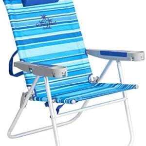 SUNNYFEEL Tall Folding Beach Chair Lightweight, Portable Sand Chair for Adults Heavy Duty 500 LBS with Cup Holders, Foldable High Camping Lawn Chairs for Camp/Outdoor/Picnic/Concert/Sports