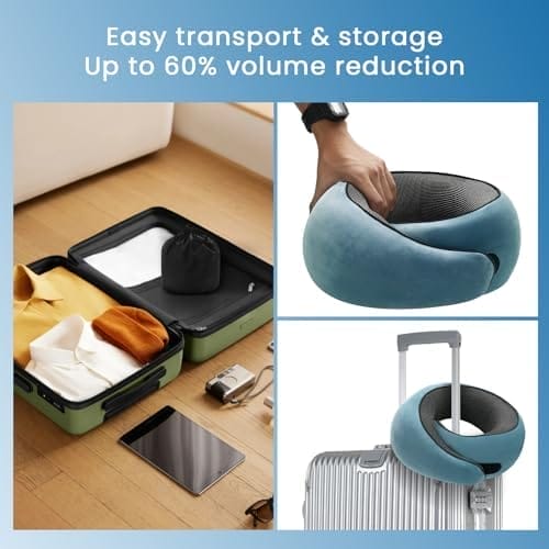 2024 New Memory Foam Travel Pillow for Airplanes,Neck Pillow for Traveling,Neck Plus Travel Pillow,Neck Plus Travel Neck Pillow - Image 6