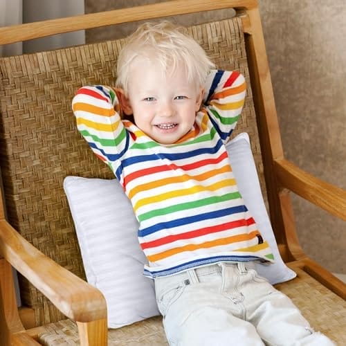 Utopia Bedding Toddler Pillow (White, 2 Pack), 13x18 Pillows for Sleeping, Soft and Breathable Cotton Blend Shell, Small Kids Pillow Perfect for Toddler Bed and Travel (Intended for Age 2 and up) - Image 7
