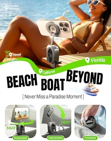 LISEN Airplane Travel Essentials for Women Phone Holder Baby Long Flight Essentials Flying Must Haves Handsfree for MagSafe Mini Travel Accessories Beach Vacation International Cruise Essentials 2025 - Image 2