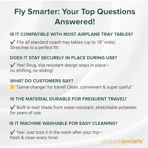 Airplane Pockets - Airplane Accessories - Plane Travel Essentials - Travel Organizer - Seat Storage Organizer - Air Travel Essentials - Seat Back Organizer - International Travel Must Haves - Image 4