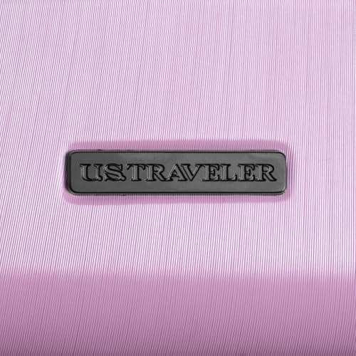 U.S. Traveler Boren Polycarbonate Hardside Rugged Travel Suitcase Luggage with 8 Spinner Wheels, Aluminum Handle, Lavender, Checked-Large 30-Inch - Image 9