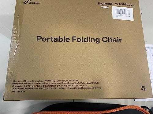 Sportneer Camping Chairs, Lightweight Outdoor Chairs with 2 Side Pockets & Storage Bag, Foldable & Portable Lawn Chairs for Camping Hiking Lawn Picnic Beach Outdoor Travel (1, Orange) - Image 12