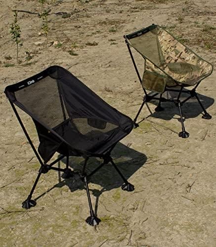 iClimb Ultralight Compact Camping Folding Beach Chair with Anti-Sinking Large Feet - Image 10