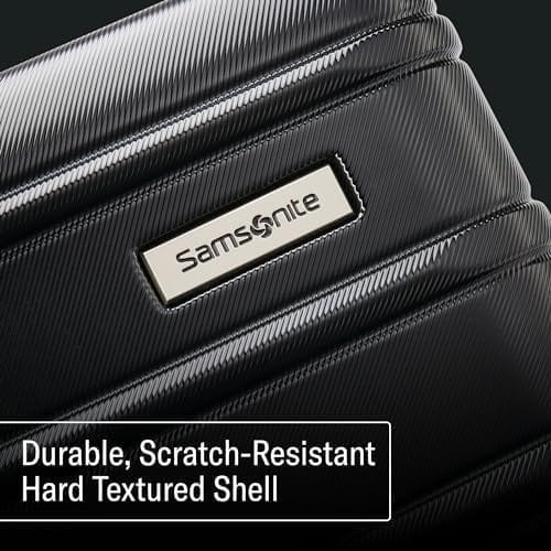 Samsonite Omni 2 Hardside Expandable Luggage with Spinner Wheels, 2-Piece Set (19/24), Midnight Black - Image 6