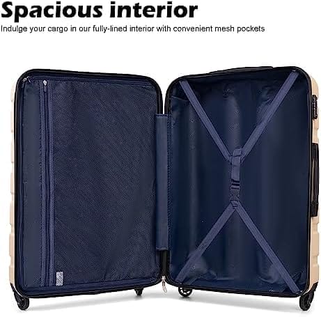 Coolife Luggage 3 Piece Set Suitcase Spinner Hardshell Lightweight TSA Lock - Image 5