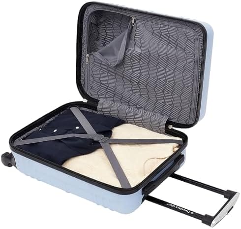 Travelers Club Richmond Spinner Luggage, Blue, Carry-On 22-Inch - Image 2