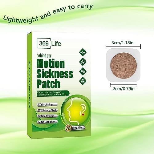 Motion Sickness Patches for Car and Boat Rides, Ships, Cruise and Airplane & Other Forms of Transport - Travel Essentials, for Adults and Kids (24 Count) - Image 5