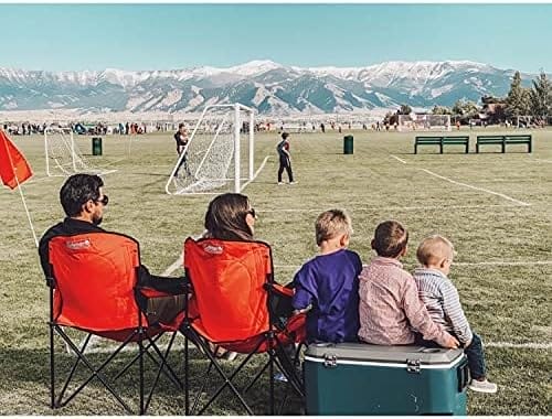 Coleman Portable Quad Camp Chair with 4-Can Cooler, Cushioned Seat & Back with Side Pockets & Cup Holder, Carry Bag Included - Image 6