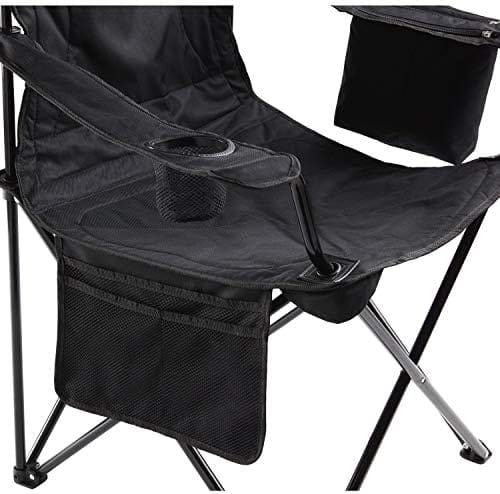 Coleman Portable Quad Camp Chair with 4-Can Cooler, Cushioned Seat & Back with Side Pockets & Cup Holder, Carry Bag Included - Image 4