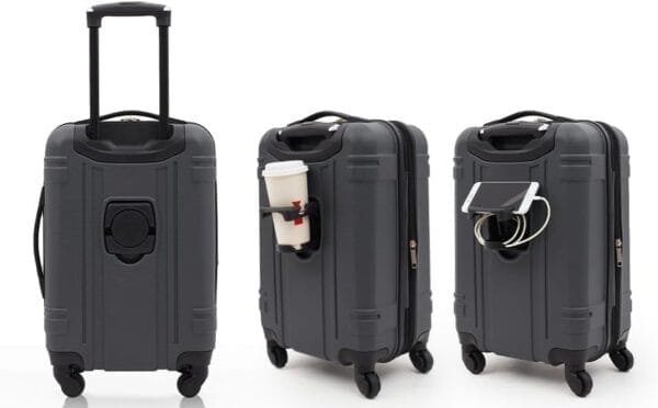 Wrangler Astral Hardside Luggage, Dark Shadow, 20-Inch Carry-On - Image 2