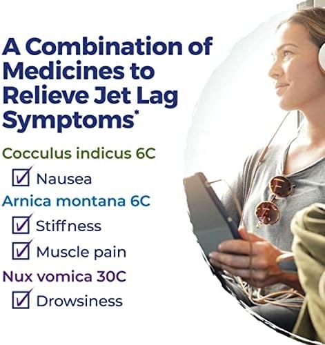 Boiron Jet Lag Relief Kit - Travel Essential for Relief from Nausea, Stiffness, Muscle Pain, and Drowsiness from Long Flights - 3 Count (240 Pellets) - Image 2