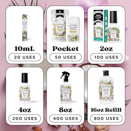 Poo-Pourri Before-You-Go Toilet Spray, Beach Bum, 1 Fl Oz Pocket Travel Size - Coconut, Orchid and Toasted Praline - Image 10