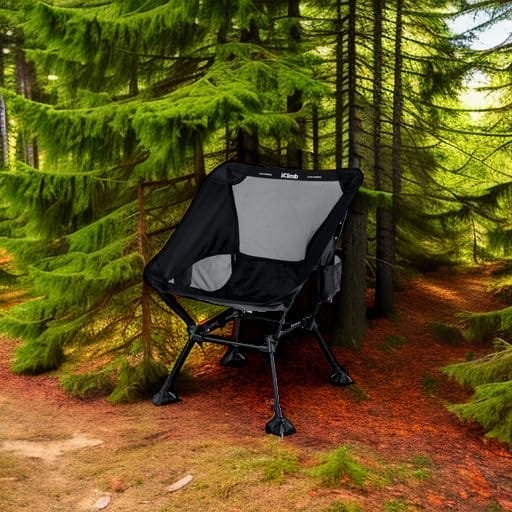 iClimb Ultralight Compact Camping Folding Beach Chair with Anti-Sinking Large Feet - Image 6