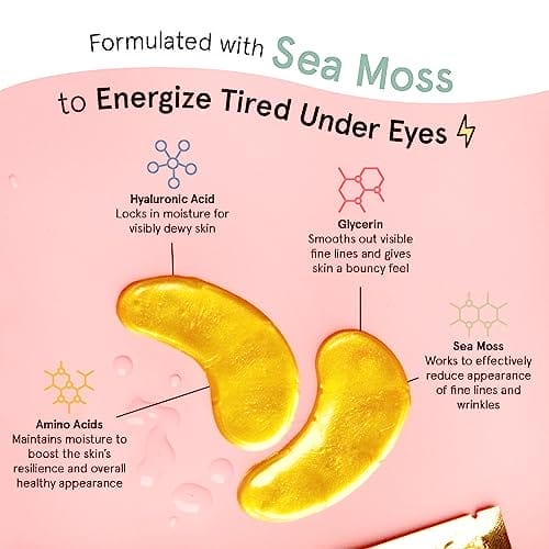 grace & stella Award Winning Under Eye Mask - Travel Essentials - Birthday Gifts for Women - Gel Eye Patches for Dark Circles, Puffy Eyes, Wrinkles, Undereye Bags - Vegan - Self Care (24 Pairs, Gold) - Image 3