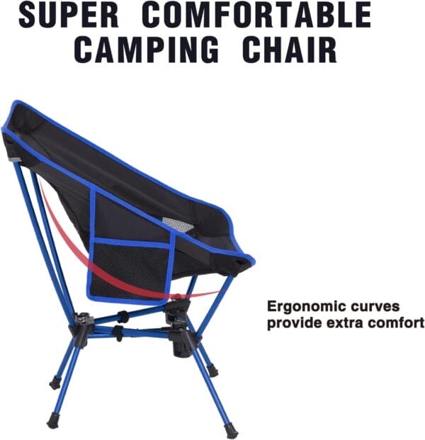 MOON LENCE Portable Camping Chair Backpacking Chair - The 4th Generation Ultralight Folding Chair - Compact, Lightweight Foldable Chairs for Hiking Mountaineering, Beach - Image 6