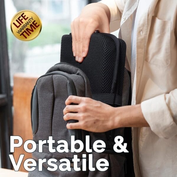 ComfiLife Ergo-Gel Airplane Seat Cushion – Travel Seat Cushion – Foldable, Portable Comfort - Image 5