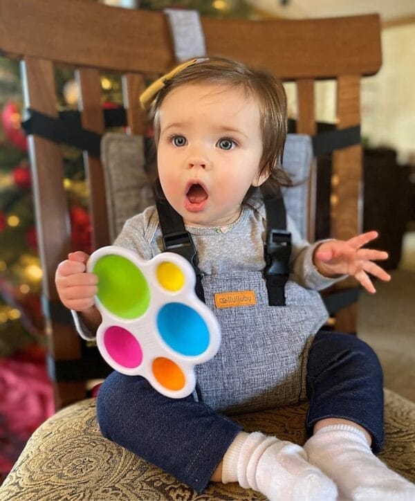 Compact Travel High Chair | Portable High Chair for Baby | Baby Travel Essential Harness Seat | Must Haves for Vacations, Restaurants, Family Visits with Babies | Portable Highchair Seat with Straps - Image 6