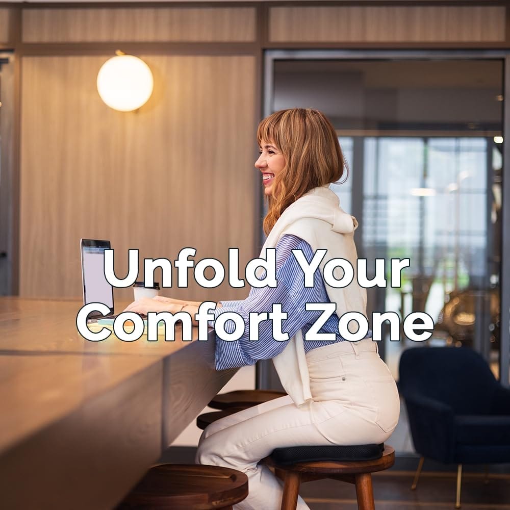 ComfiLife Ergo-Gel Airplane Seat Cushion – Travel Seat Cushion – Foldable, Portable Comfort - Image 8