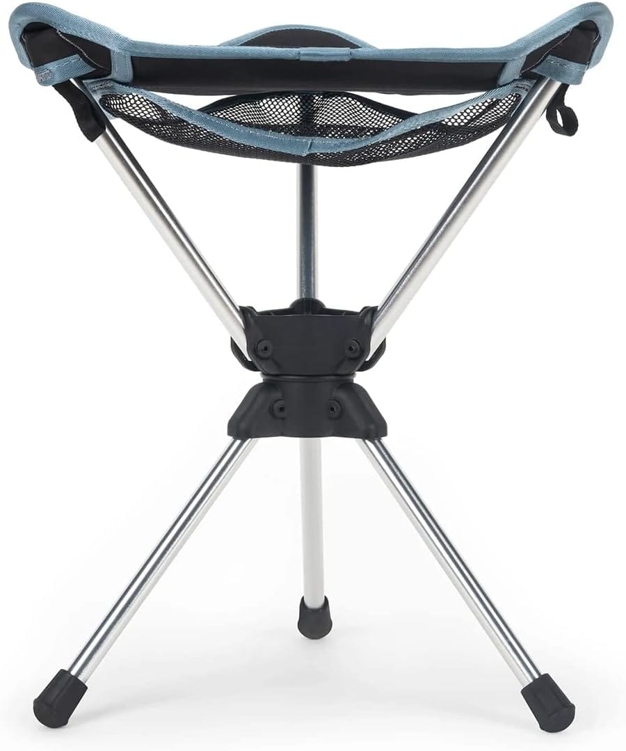 GRAND TRUNK Compass 360° Swivel Camping Stool – Ultra-Light, Foldable & Rotating Travel Chair – Compact & Durable for Outdoors, Hiking, and Fishing – Black - Image 4