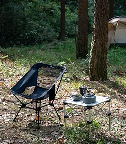 iClimb Ultralight Compact Camping Folding Beach Chair with Anti-Sinking Large Feet - Image 2