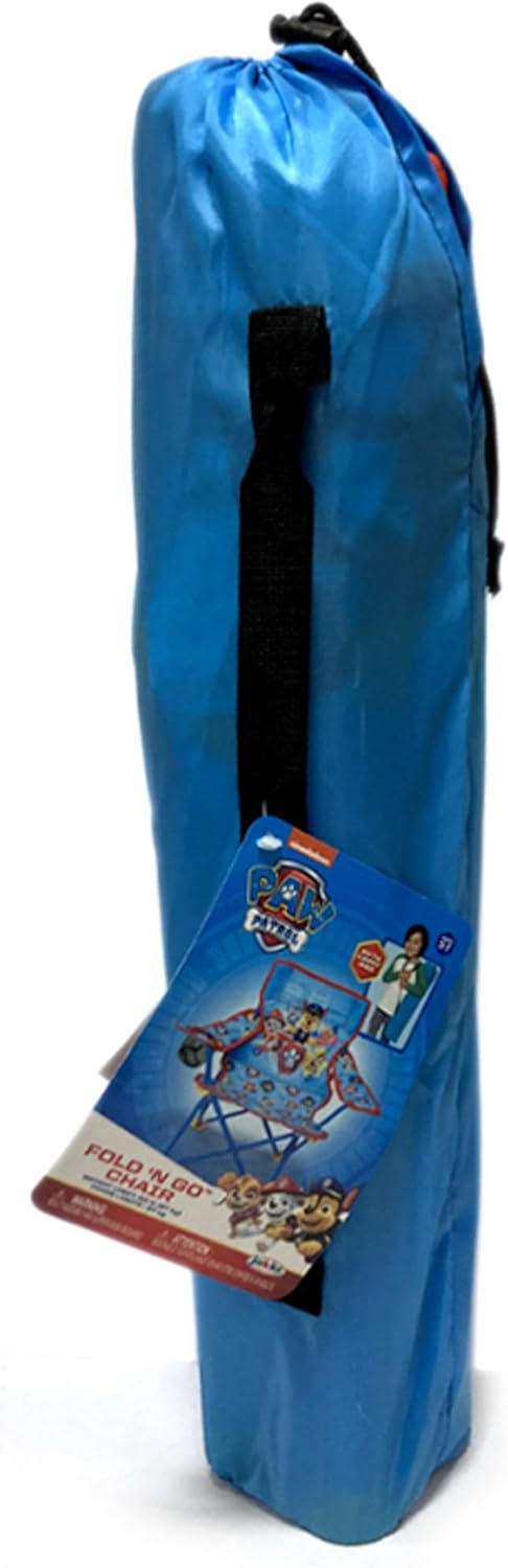 Paw Patrol Kids Camping Chair, Camp Fold N Go Chair with Carry Bag - Image 7