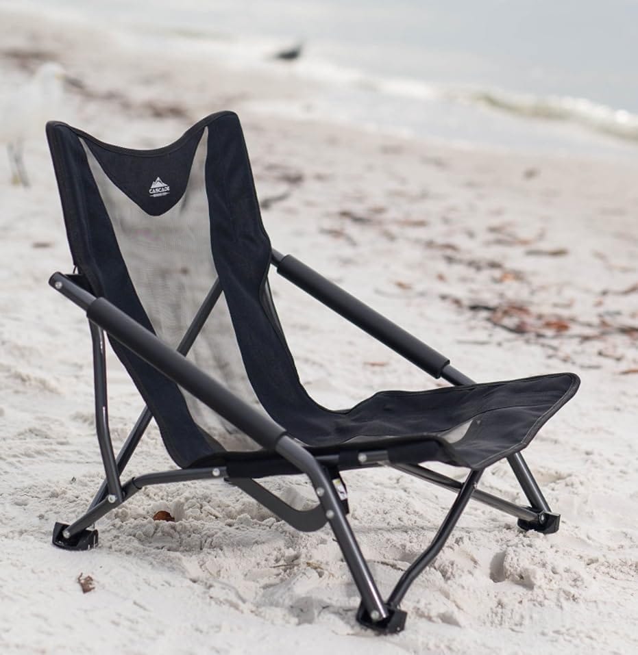 Cascade Mountain Tech Folding Camp Chair for Camping, Beach, Picnic, Barbqeues, Sporting Events with Carry Bag - Image 2