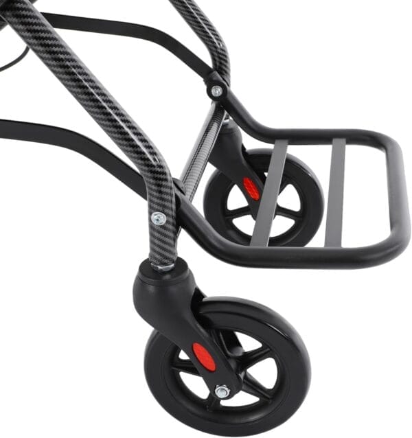 Portable Wheelchairs for Adults Lightweight Foldable, Transport Chair Transport Wheelchair Lightweight Foldable, Wheel Chair for Adults, Travel Wheelchair for Elderly, Folding Walker with Wheels - Image 5