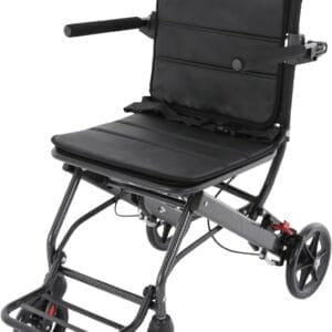 Portable Wheelchairs for Adults Lightweight Foldable, Transport Chair Transport Wheelchair Lightweight Foldable, Wheel Chair for Adults, Travel Wheelchair for Elderly, Folding Walker with Wheels