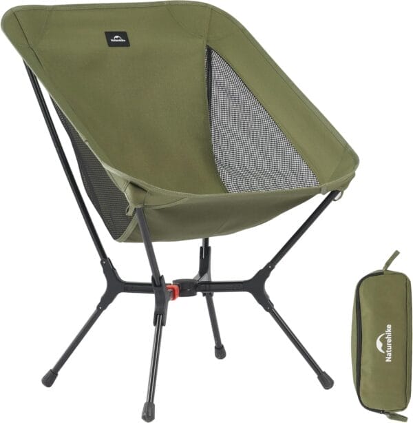 Naturehike Snap Camping Chair, Portable Backpacking Chair with Storage Bag, Lightweight & Compact Folding Camp Chair