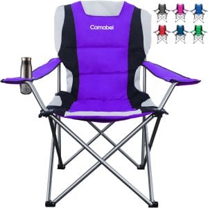 AMAGABELI GARDEN & HOME Camabel Folding Camping Chairs Outdoor Lawn Chair Padded Sports Lightweight Foldable Chairs