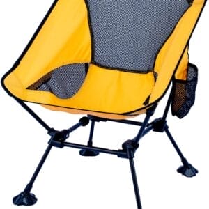iClimb Ultralight Compact Camping Folding Beach Chair with Anti-Sinking Large Feet