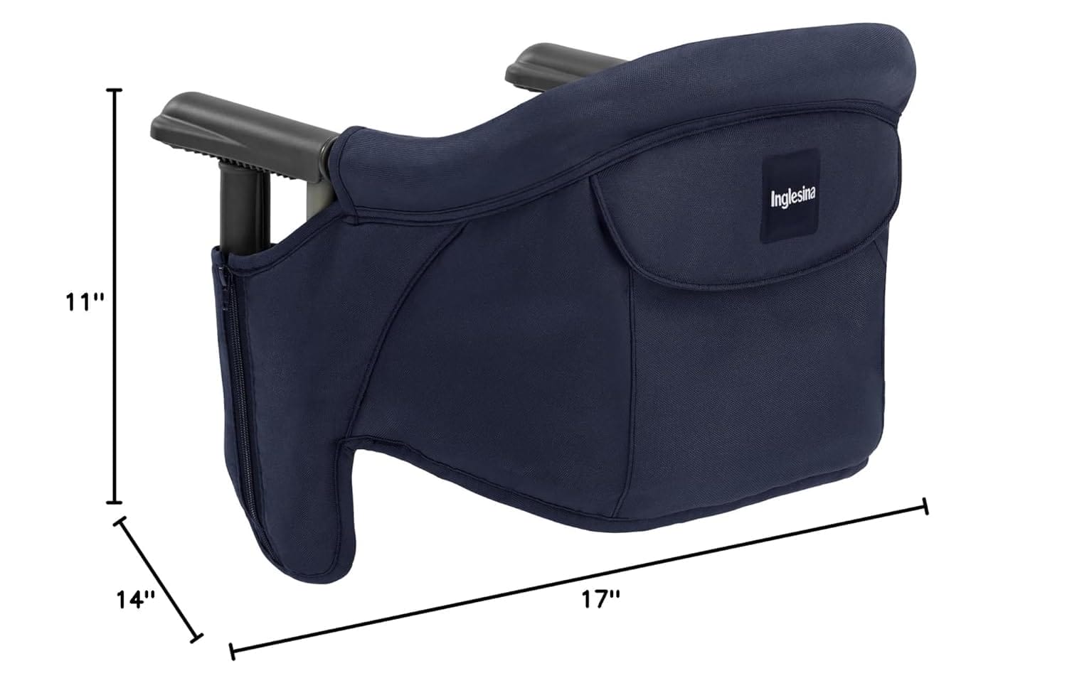 Inglesina Fast Table Chair, Navy - Portable Baby High Chair - for Babies & Toddlers up to 37 lbs - Collapsible Design - Fits Tables 0.8'' to 3.5'' Thick - Compact & Easy to Use - Travel Bag Included - Image 7
