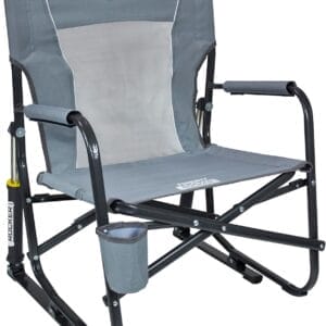 GCI Outdoor FirePit Rocker Low-Ride Outdoor Rocking Chair with Beverage Holder